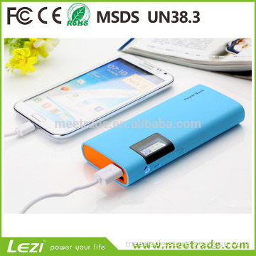 Colorful 15000mah/20000mah with LCD display daul usb output power bank